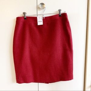 Wool burgundy J Crew factory skirt